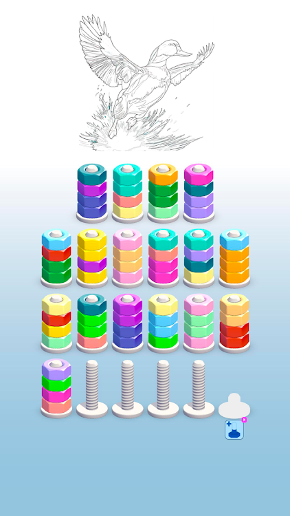 #4. Sort Paint: Nuts Sort Puzzle (Android) By: Goolny Games