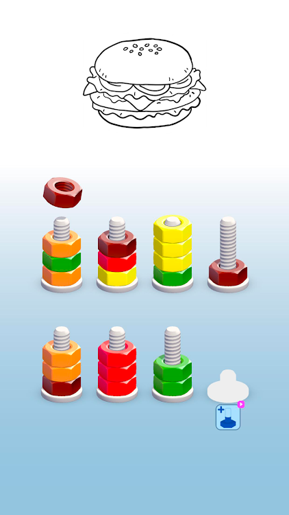 #5. Sort Paint: Nuts Sort Puzzle (Android) By: Goolny Games