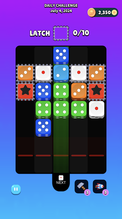 #3. Dice Shot : Merge Puzzle (Android) By: BORNSTAR SOFT