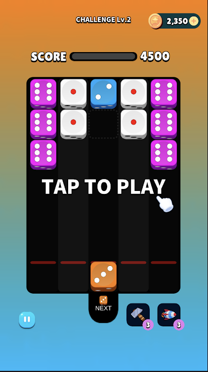 #5. Dice Shot : Merge Puzzle (Android) By: BORNSTAR SOFT