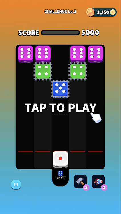 #7. Dice Shot : Merge Puzzle (Android) By: BORNSTAR SOFT