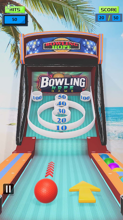 #2. Bowling Ball Bowling Hop Games (Android) By: Gamelift Studio