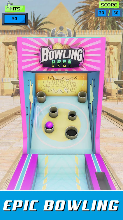 #4. Bowling Ball Bowling Hop Games (Android) By: Gamelift Studio