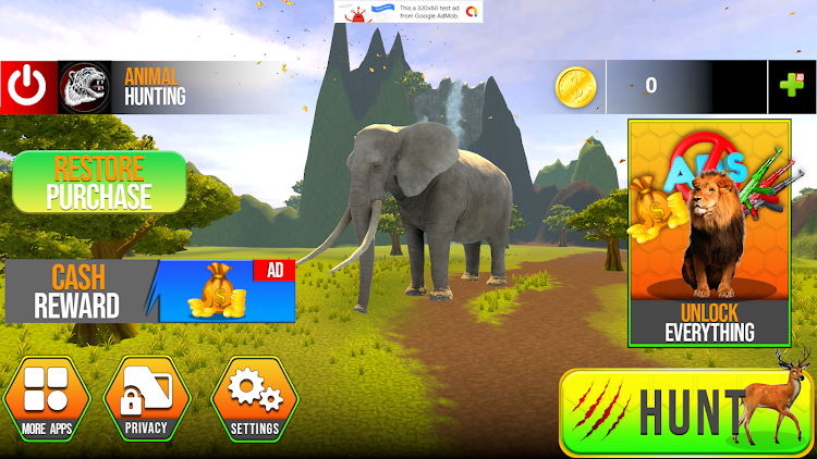 #3. Animals Shooting :Hunting Game (Android) By: Game-Click