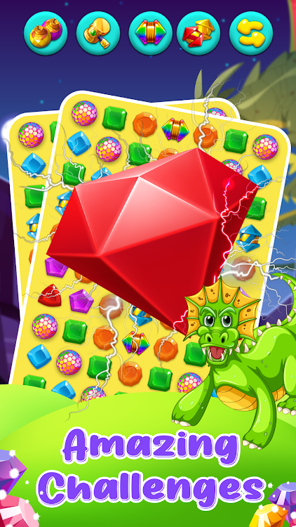 #2. Dragon Jewels Blast - Match 3 (Android) By: Playfrenzy