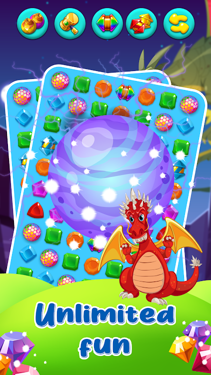 #3. Dragon Jewels Blast - Match 3 (Android) By: Playfrenzy