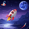 rocket fly navigate icon