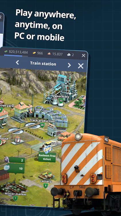 #6. Rail Nation - Railroad Tycoon (Android) By: Travian Games GmbH