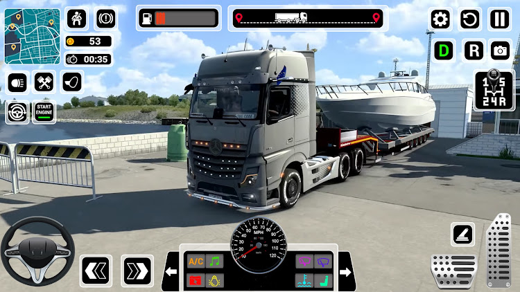 #2. American Cargo Truck Game 2024 (Android) By: Fluffy Gamerz