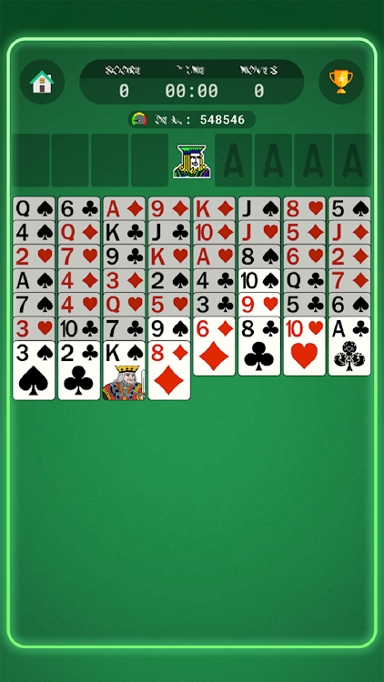 #2. FreeCell Solitaire "King" PRO (Android) By: Red Gem Games