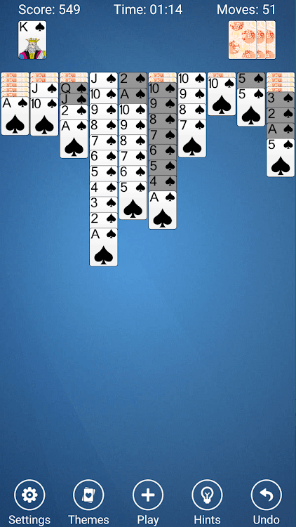 #5. Spider Solitaire (Android) By: Spider Solitaire Card Games