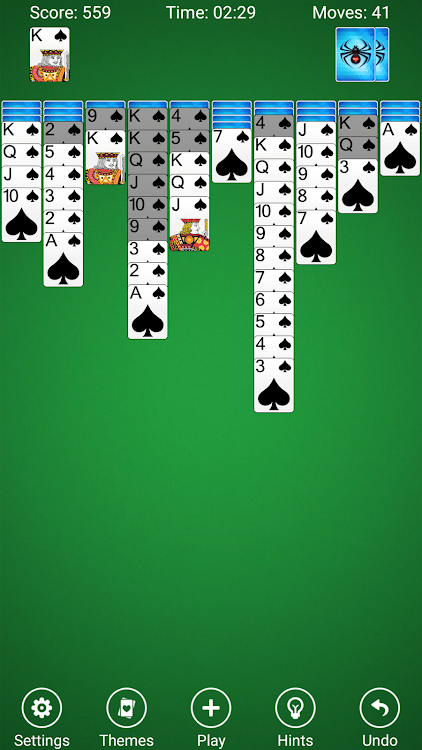 #9. Spider Solitaire (Android) By: Spider Solitaire Card Games