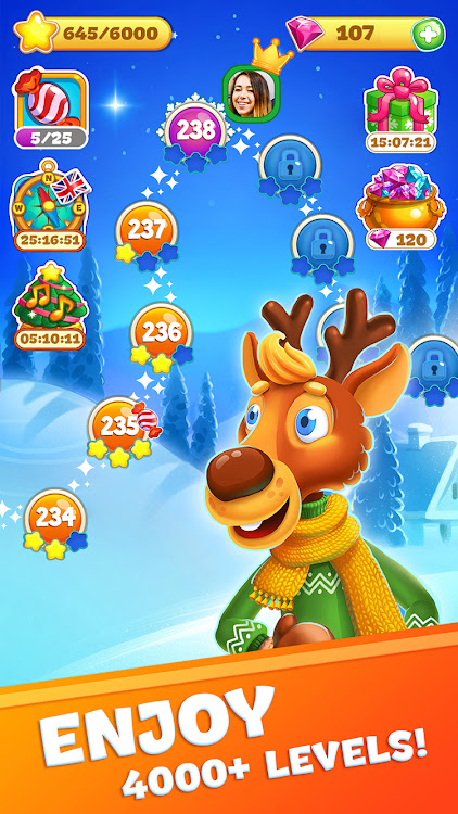 #5. Christmas Sweeper 3 - Match-3 (Android) By: SmileyGamer Match 3 Games