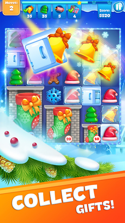 #6. Christmas Sweeper 3 - Match-3 (Android) By: SmileyGamer Match 3 Games