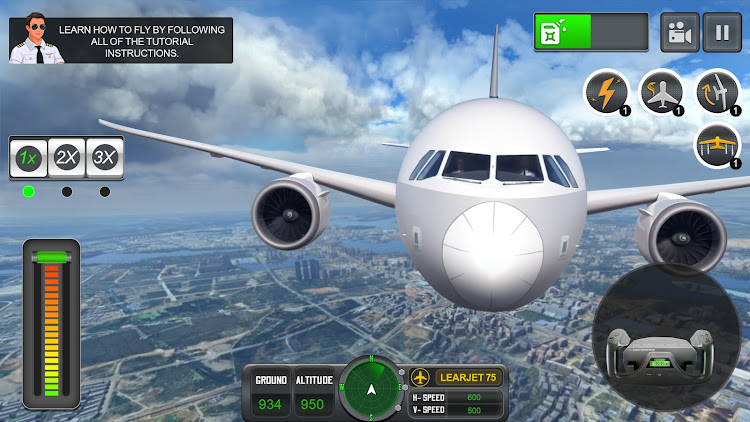 #2. Pilot Simulator: Airplane Game (Android) By: GamePark