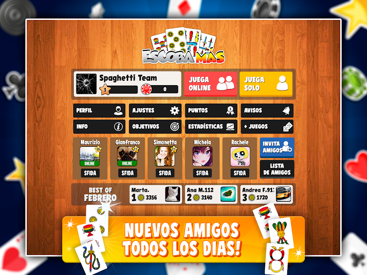 #9. Escoba Más – Card Games (Android) By: Spaghetti Interactive Srl