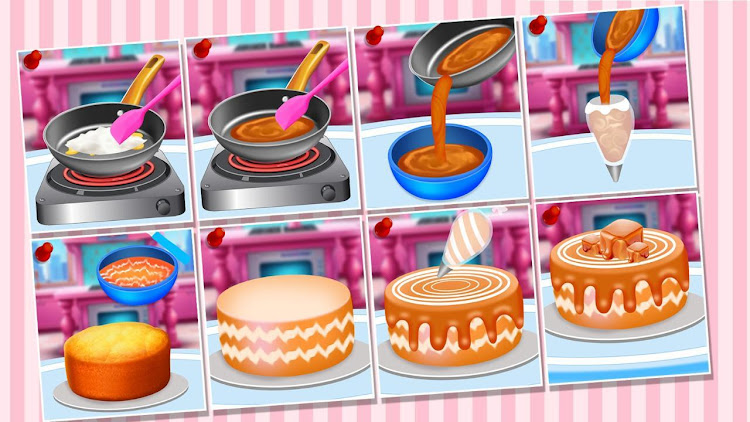 #5. DIY Doll Cake Maker Games (Android) By: Fashion House Girl