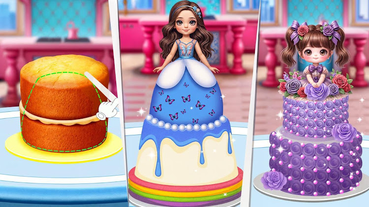 #7. DIY Doll Cake Maker Games (Android) By: Fashion House Girl