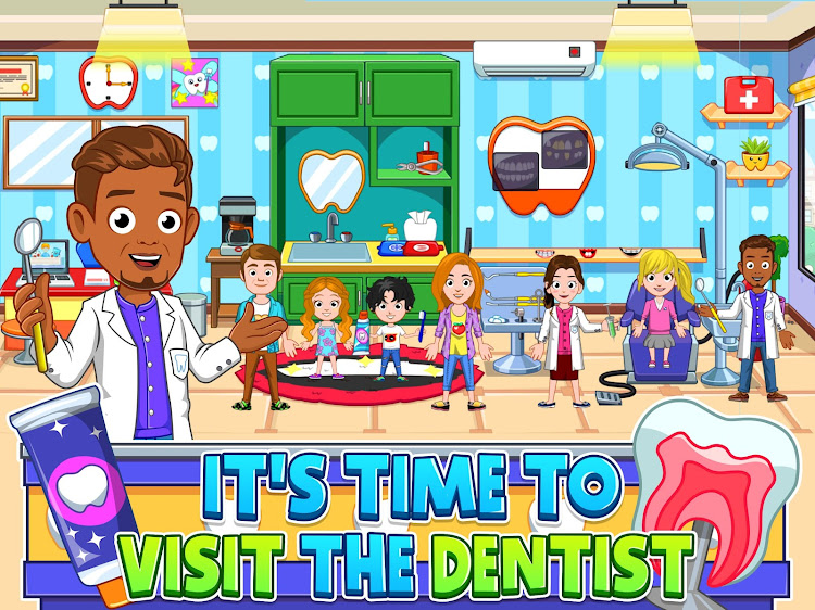 #8. My City : Dentist visit (Android) By: My Town Games Ltd