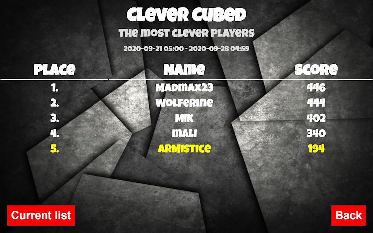 #9. Clever Cubed (Android) By: Brettspielwelt GmbH