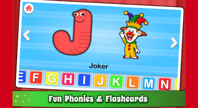 #8. Alphabet for Kids ABC Learning (Android) By: GunjanApps Studios