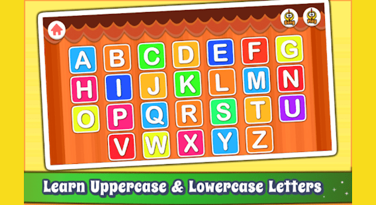 #9. Alphabet for Kids ABC Learning (Android) By: GunjanApps Studios