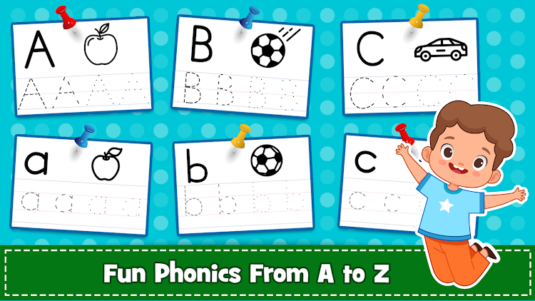 #4. ABC Tracing Preschool Games 2+ (Android) By: GunjanApps Studios