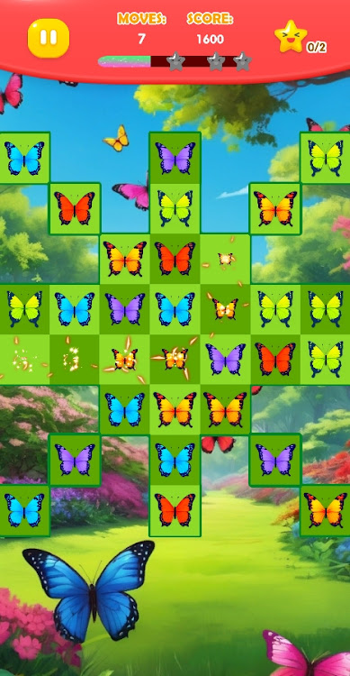 #2. Butterfly Match (Android) By: ITIC Game