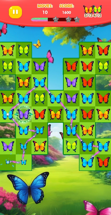 #3. Butterfly Match (Android) By: ITIC Game