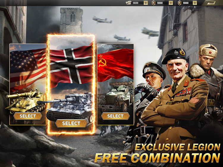 #9. Grand War: WW2 Strategy Games (Android) By: World War 2 Strategy Games