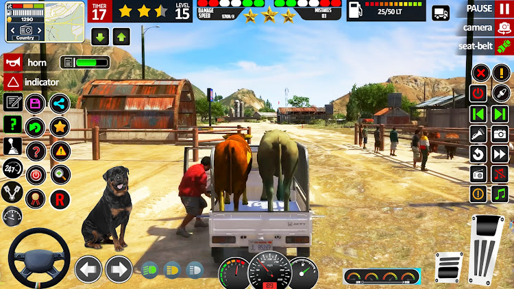 #4. Animal Truck Simulator Game 3D (Android) By: Chromic Apps