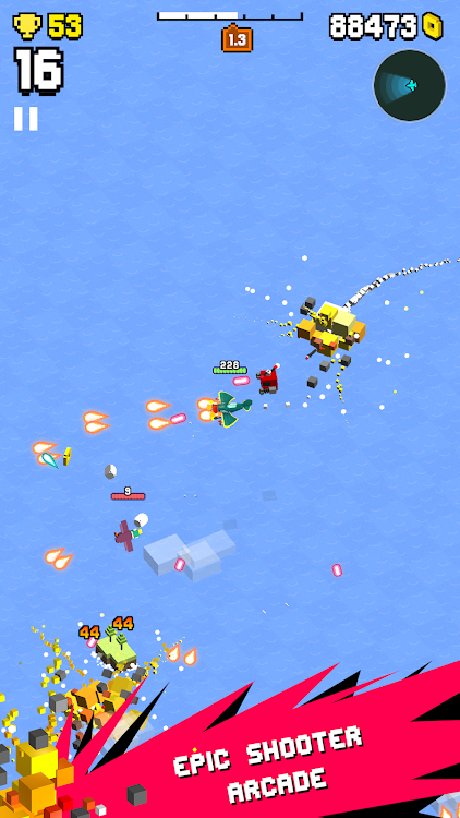 #7. Wingy Shooters - Shmups Battle (Android) By: PigCell Studio