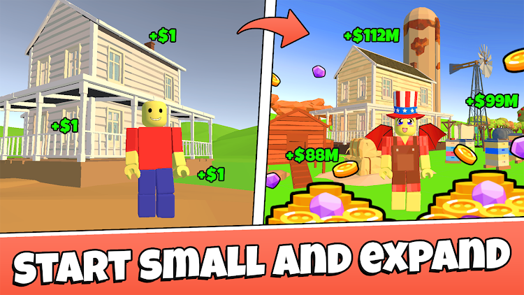 #2. Farm Tycoon for Obby (Android) By: Kids Games LLC