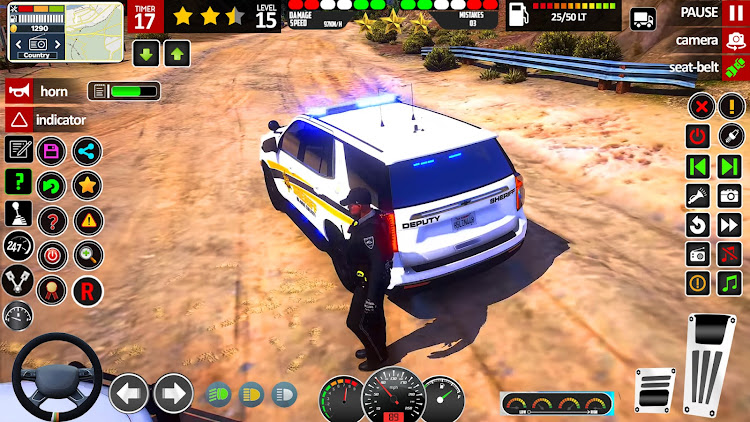 #8. Police Car Chase: Car Game (Android) By: Euro Games Hub