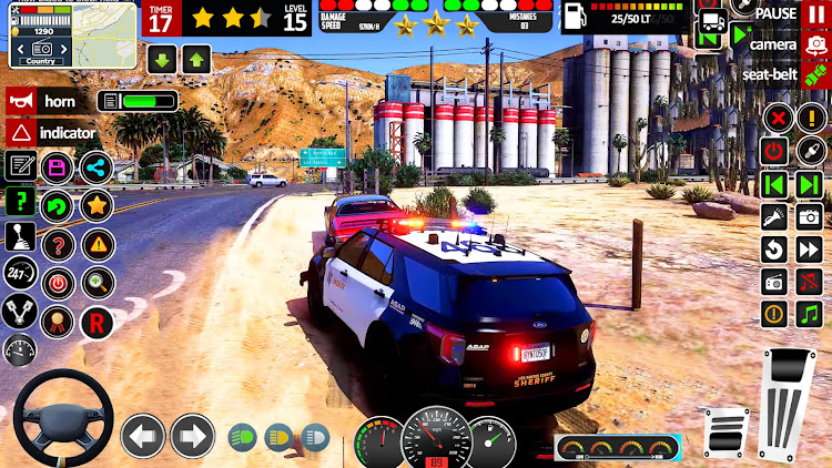 #9. Police Car Chase: Car Game (Android) By: Euro Games Hub