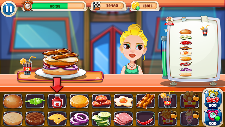 #3. Burger Fest: Cooking Games (Android) By: Unicorn Game Studio