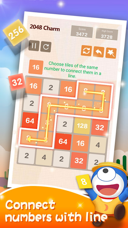 #3. Number Charm: 2048 Games (Android) By: DoPuz Games