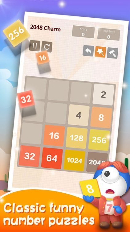 #4. Number Charm: 2048 Games (Android) By: DoPuz Games