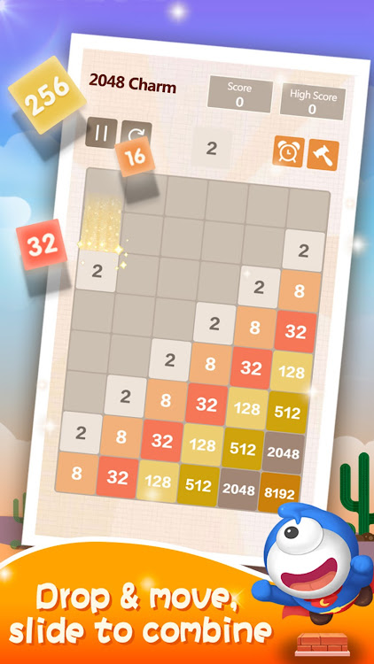 #5. Number Charm: 2048 Games (Android) By: DoPuz Games