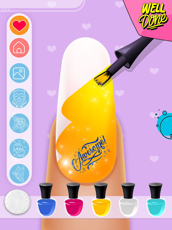 #3. Nail Art Salon Coloring Book (Android) By: Monkey Hug