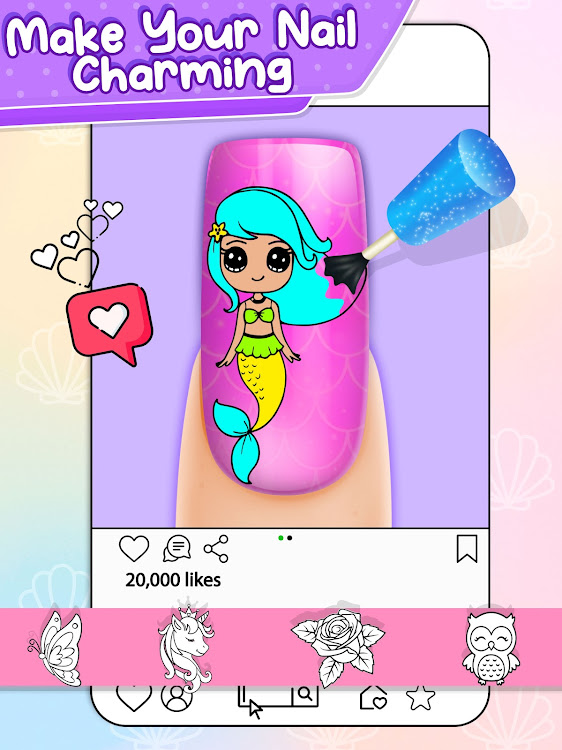 #5. Nail Art Salon Coloring Book (Android) By: Monkey Hug