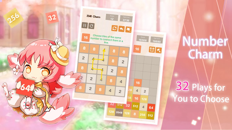 #8. Number Charm: 2048 Games (Android) By: DoPuz Games