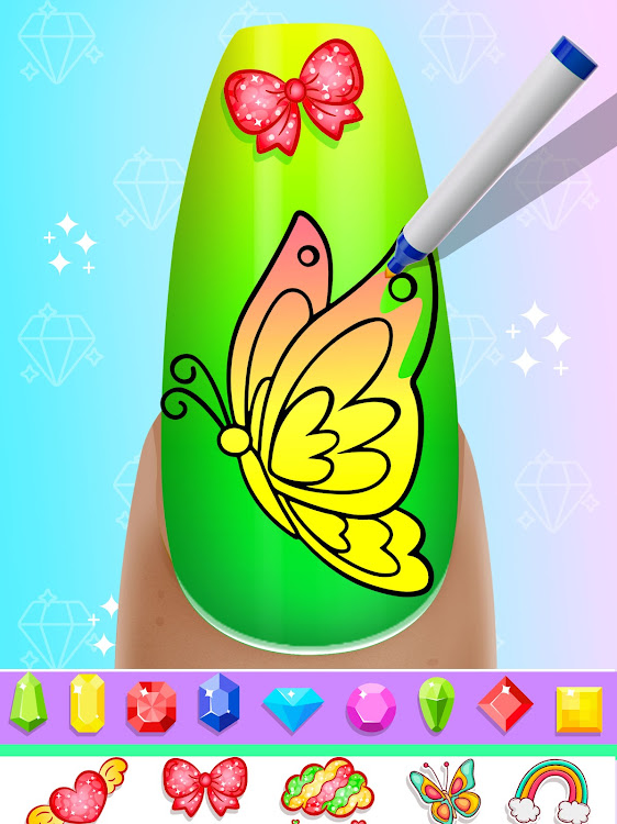 #6. Nail Art Salon Coloring Book (Android) By: Monkey Hug