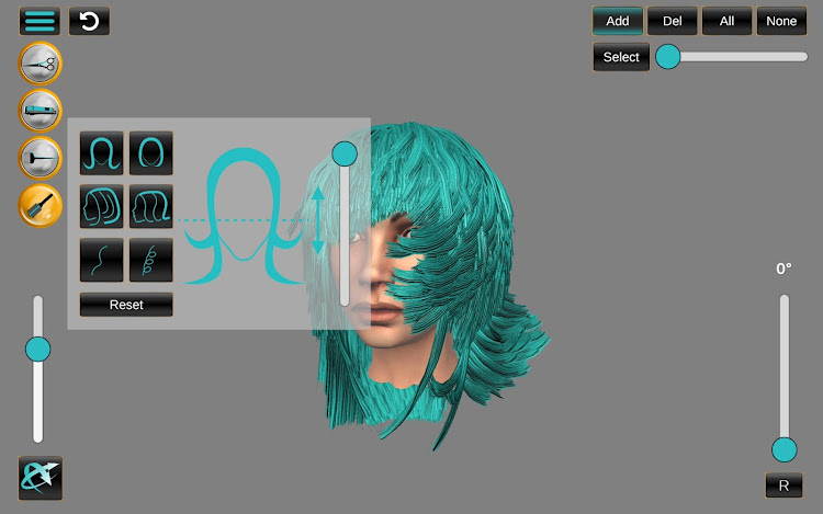 #8. Digital Hair Simulator (Android) By: AZYMUS STUDIO