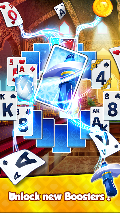 #8. Solitaire Adventure Tripeaks (Android) By: LETS FUN - publisher of match 3 puzzle game