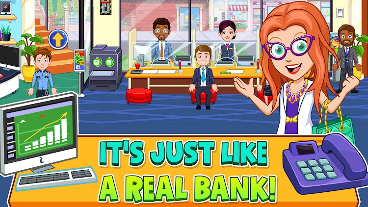 #2. My City : Bank (Android) By: My Town Games Ltd