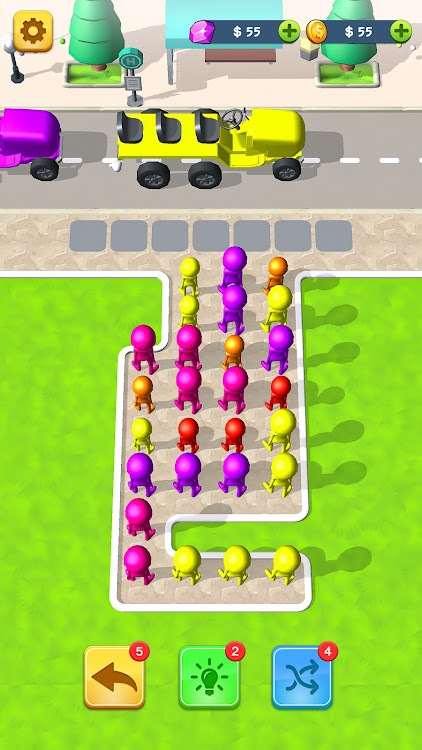 #3. Bus Jam Color Puzzle Games 3D (Android) By: spectra tunes