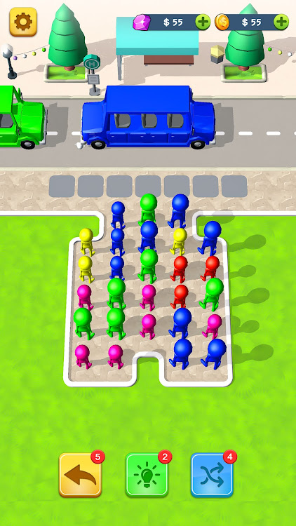 #4. Bus Jam: Car Jam 3d Games (Android) By: spectra tunes