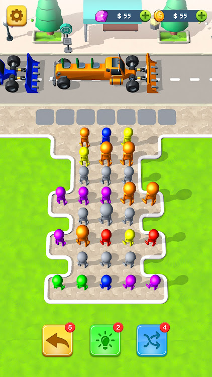 #5. Bus Jam: Car Jam 3d Games (Android) By: spectra tunes