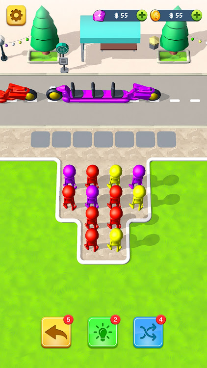 #7. Bus Jam Color Puzzle Games 3D (Android) By: spectra tunes